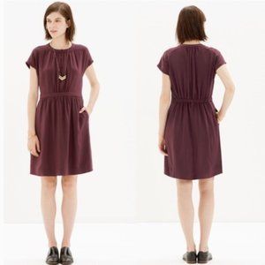 Madewell | Moonset Silk Dress | Merlot | 0